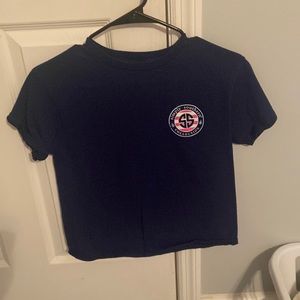 Simply Southern Navy Pineapple Top Size (YM)